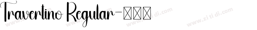 Travertino Regular字体转换